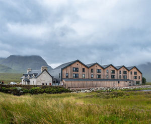 Roof slates and cladding for remote Scottish hotel