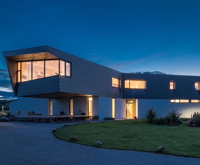 Rainscreen cladding for modern and sustainable new home