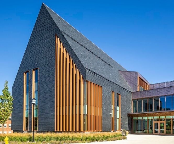 Cupaclad 101 Random rainscreen cladding for university