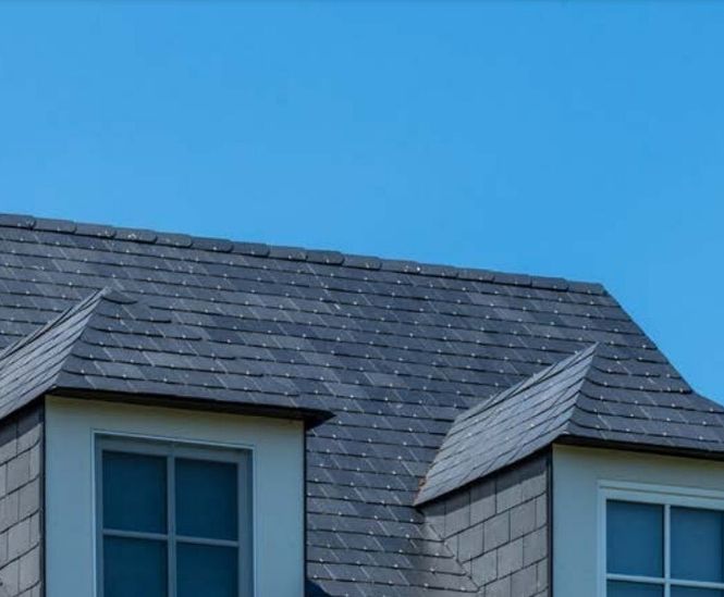 CUPA 50 - natural grey slate roofing and facade tile for buildings