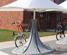 Cyclepods bike parking for Brighton & Sussex University