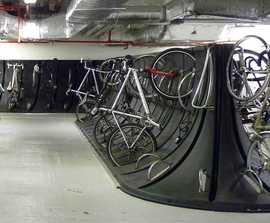 200 cycle parking spaces - basement site at Canary Wharf