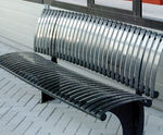 Piano - galvanised, coated steel bench