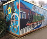 Clear anti-graffiti coating protects Ashford Train mural - on this page