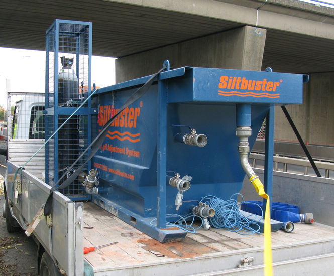 HD - mobile water treatment unit for hydrodemolition sites