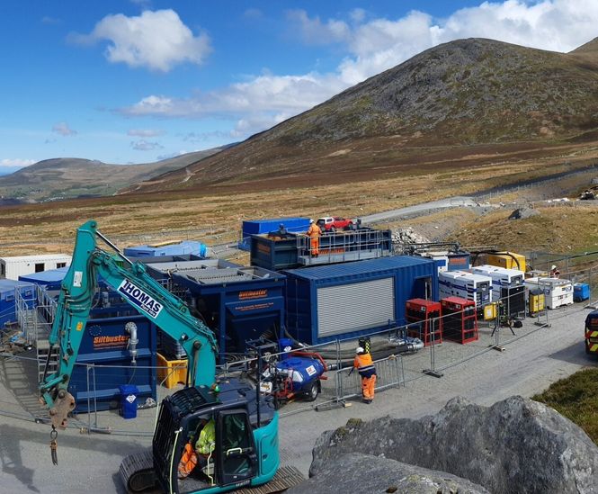 Water treatment plant at Reservoir Improvement Works