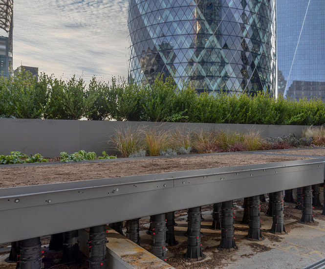 BC Pedestals - adjustable plastic decking supports for terraces and patios