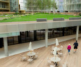 Adjustable pedestal system for iconic London development - on this page