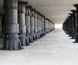 DPH pedestals - adjustable polypropylene supports for raised flooring - on this page