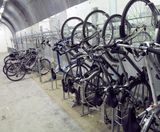 Vertical Bike Wall Racks - steel wall-mounted bike racks for indoor storage - on this page