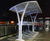 Kennet Shelter - curved steel shelter for 2-Tier Cycle Racks 10