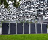 Lockers provide secure cycle parking at university - on this page