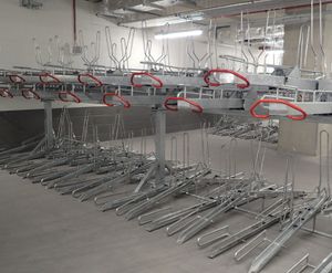 464 Josta 2-tier racks at Facebook HQ, London