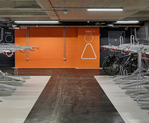 Josta 2-Tier Cycle Racks for new offices, One Forge End