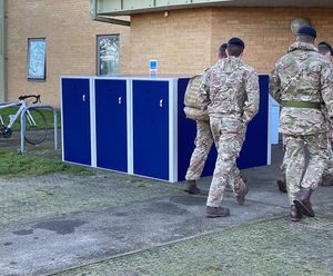 Double-Sided Velo-Box for Rok Barracks, Woodbridge