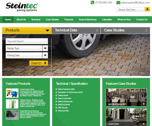 New Steintec website with a technical emphasis