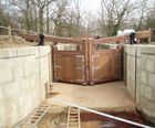 Marine hardwood timber lock gates