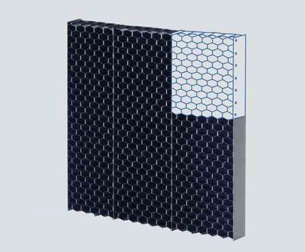 Air inlet louvres for cooling towers