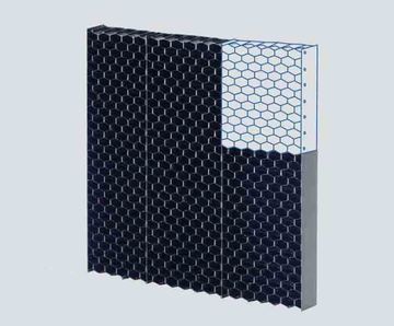 Air inlet louvres for cooling towers