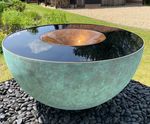 The Specular™ - bronze garden water bowl