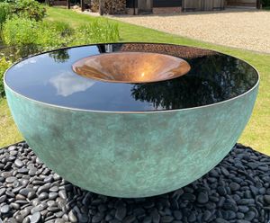 The Specular™ - bronze garden water bowl