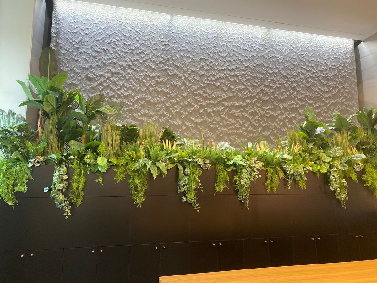 The AquaVeil® luxury bespoke water wall The Enigma™ Tills