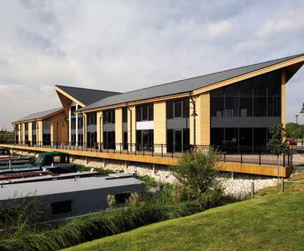  ArborClad Thermal Redwood cladding for Mercia Marina
