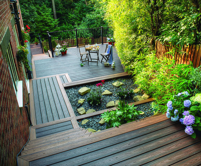 Trex® Transcend composite decking with distinctive wood grain Howarth