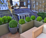 Bespoke steel planters – roof terrace, Knightsbridge - on this page