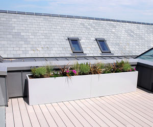 Bespoke stainless steel planters
