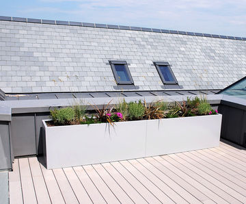 Bespoke stainless steel planters
