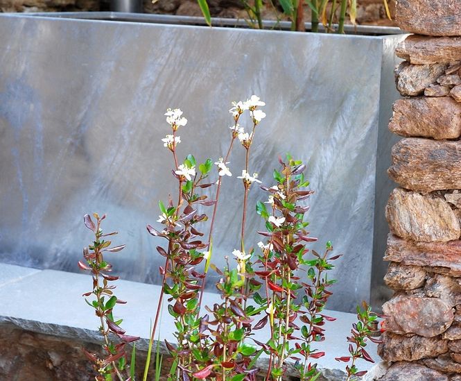 Bespoke hot dip galvanised steel planters
