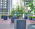 Large bespoke powder coated steel trough & tree planters 3