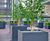 Large bespoke powder coated steel trough & tree planters 4