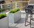 Bespoke steel planters for investment company terrace 3