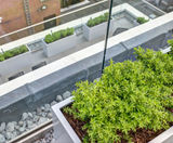 Bespoke steel planters for investment company terrace - on this page