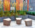 Planters for communal courtyard, residential development 7