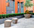 Planters for communal courtyard, residential development 10
