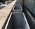 46 large bespoke zintec steel trough planters for university 0