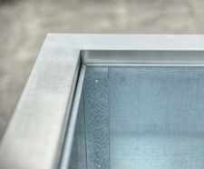 Bespoke stainless steel tree planters – Havering