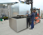 Bespoke stainless steel tree planters – Havering