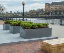 Planters for commercial office landscape, Salford Quays