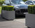 Bespoke movable steel planters for Porsche forecourt 3