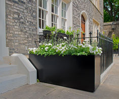 Bespoke planters, Regents Park townhouse redevelopment