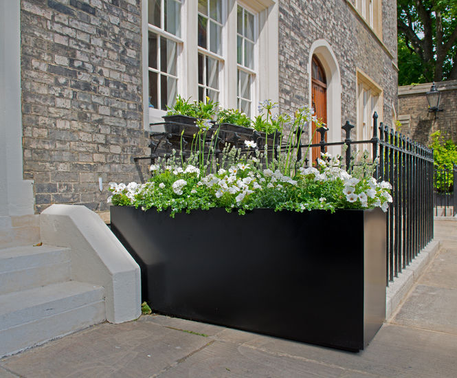 Bespoke planters, Regents Park townhouse redevelopment