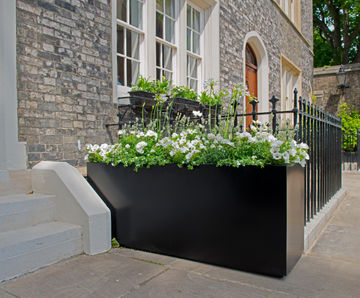 Bespoke planters, Regents Park townhouse redevelopment