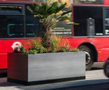 Bespoke stainless steel planters, Ealing Council - on this page