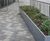 Bespoke powder-coated steel planters for transport hub 9