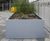 Bespoke powder-coated steel planters for transport hub 11