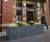Bespoke powder coated planters for urban development 3